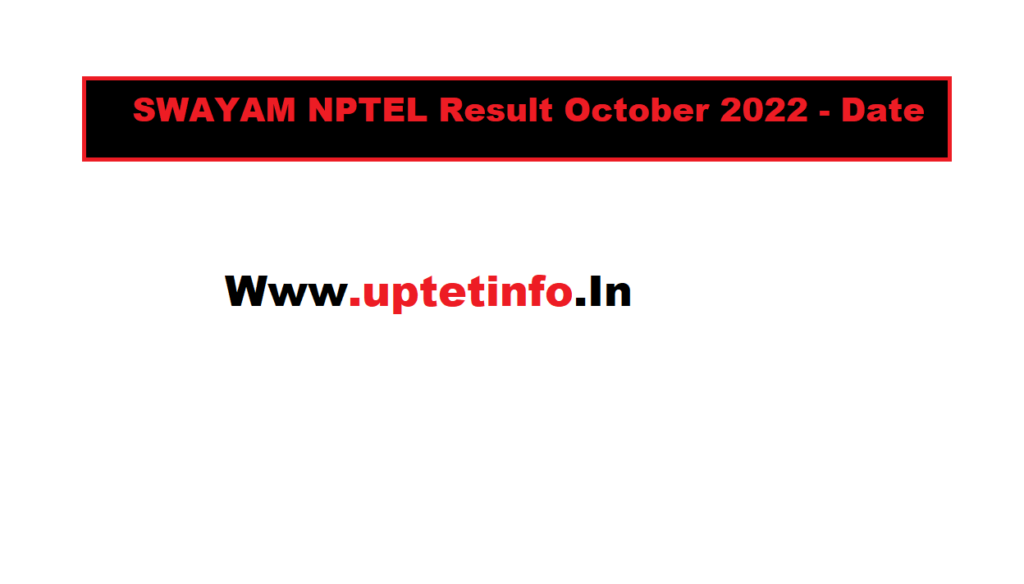 SWAYAM NPTEL IOT Results 2024 April www.nptel.ac.in April Result Date