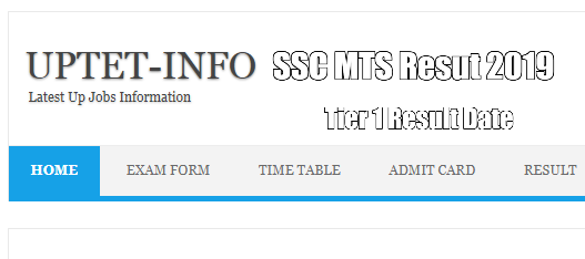 SSC MTS Tier I Name Wise Result 2019