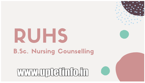 RUHS BSc Nursing Counselling 2019