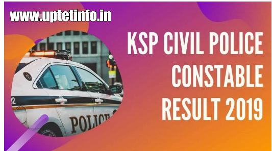 KSP Civil Police Constable Result 2019