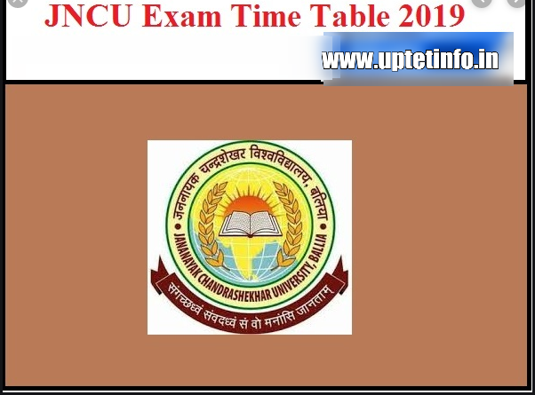 JNCU MA Time Table 2020 Previoys & Final Year