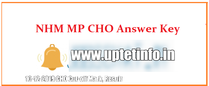 NHM MP CHO Answer Key 10 Dec 2019