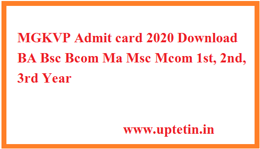 MGKVP Admit card 2020