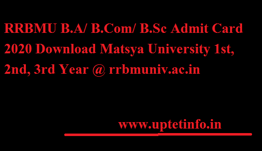 RRBMU Admit Card 2020