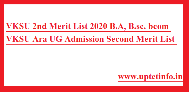 VKSU 2nd Merit List 2020