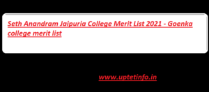 Jaipuria College Merit List 2021