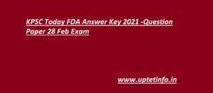 Today FDA Answer Key 2021