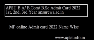 APSU Admit Card 2022