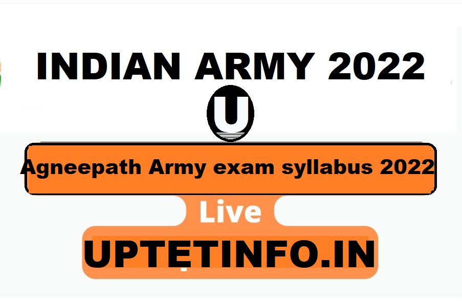 Agneepath Army exam syllabus 2023