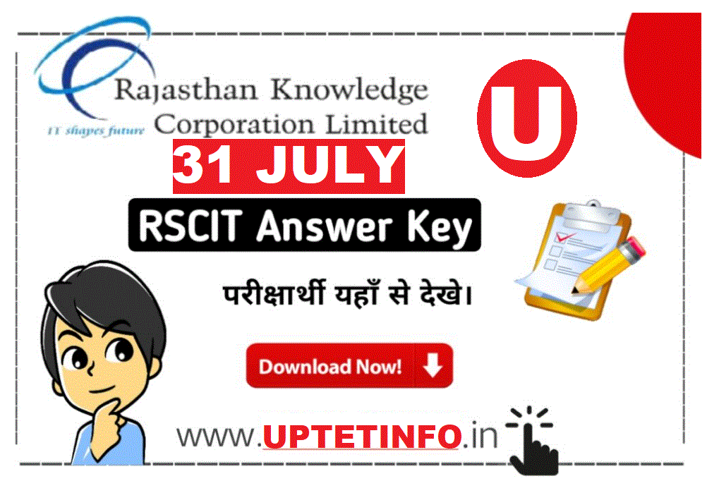 31 July RSCIT Answer Key 2022