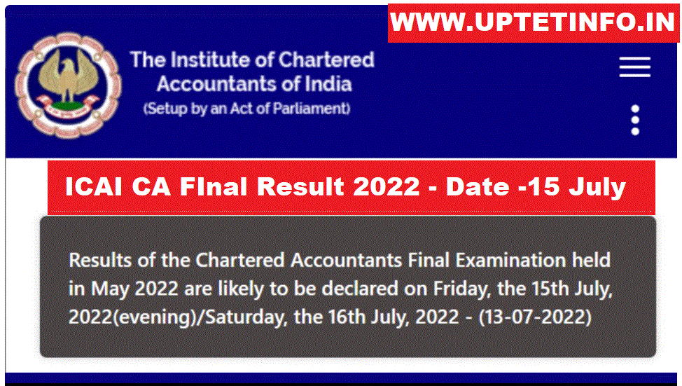 ICAI CA Final Result 2022