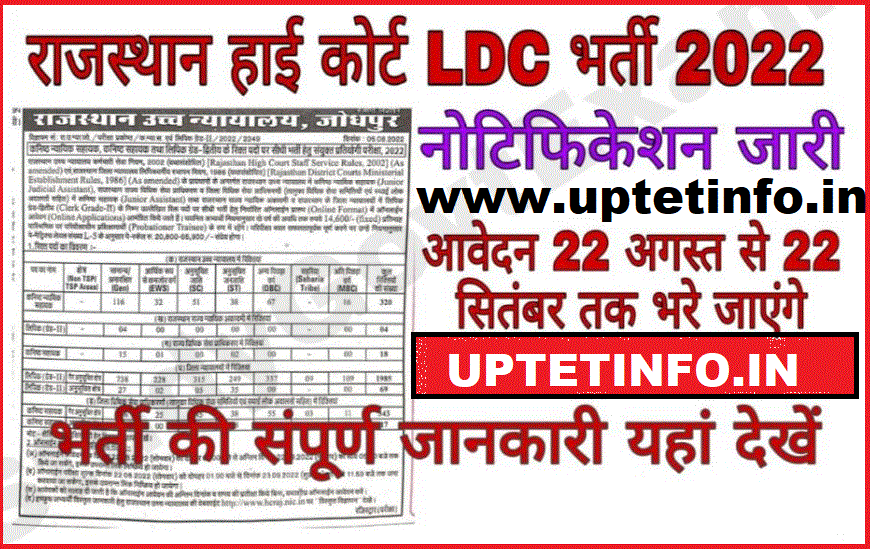 LDC Bharti 2022