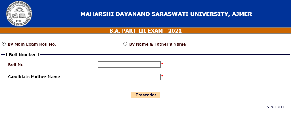 MDS Ajmer Result 2022 BA Final year