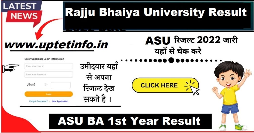 Rajju Bhaiya University  / ASU Bcom 1st Year Result 2024