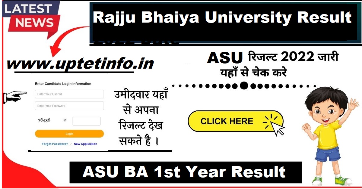 Rajju Bhaiya University / ASU BA 1st Year Result 2024 जारी, सीधे Link ...