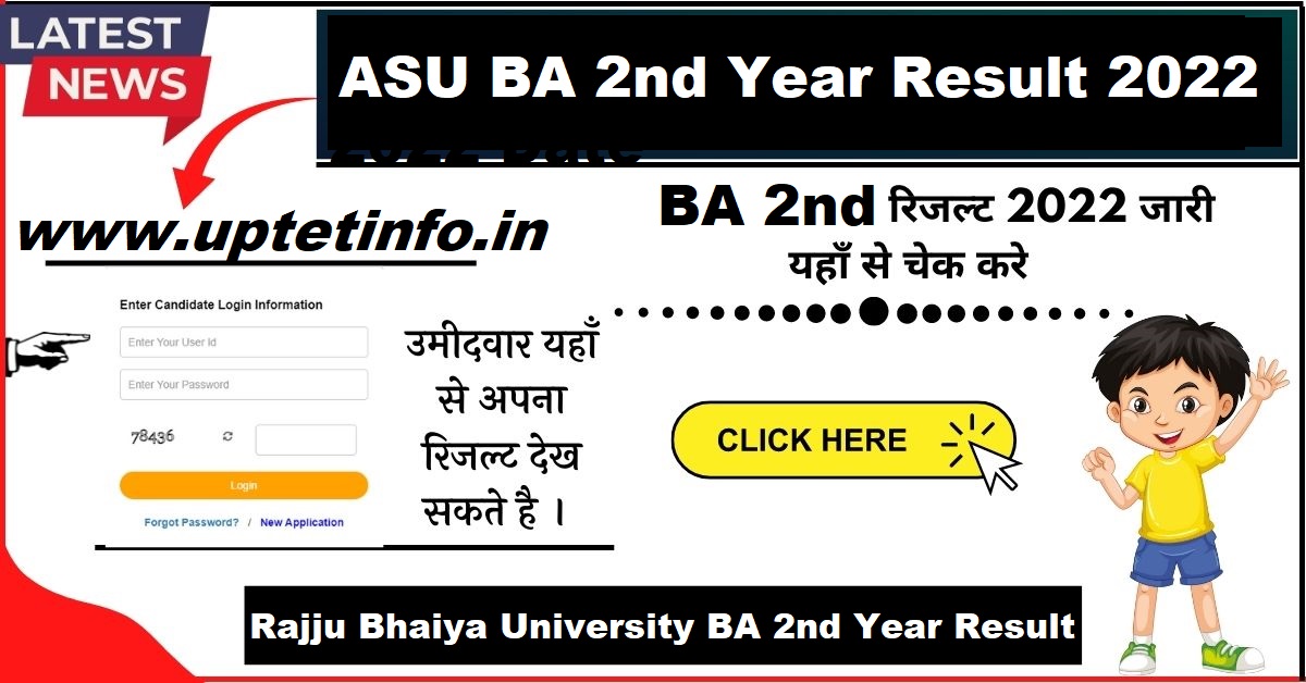 Rajju Bhaiya University / ASU BA 2nd Year Result 2024 जारी, सीधे Link