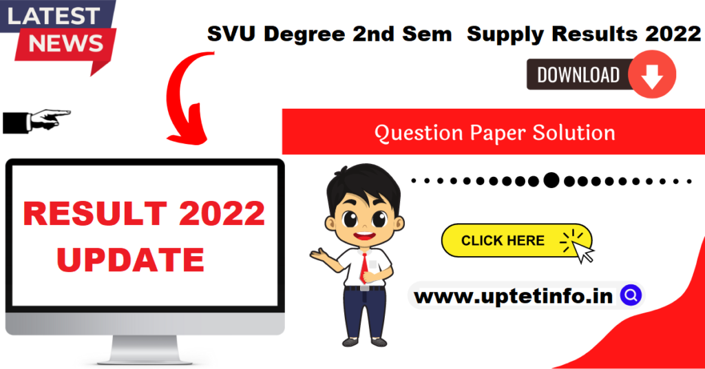 SVU Degree 3rd Sem Supply Results 2022