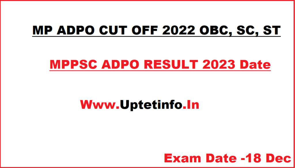 MP ADPO Cut off 2022