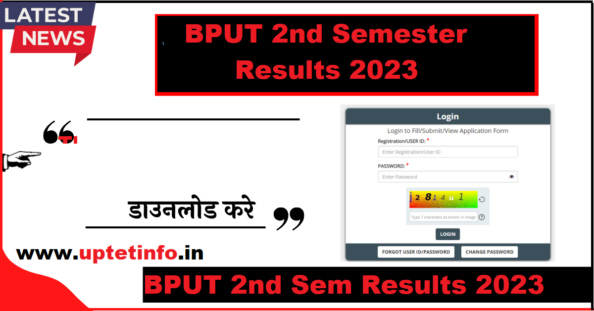 BPUT 2nd Semester Results 2023 BA BSC BCOM @bput.ac.in Result Login ...