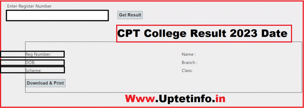 CPT College Chennai Result 2024