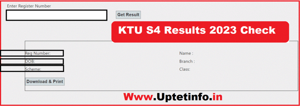 KTU S4 results 2023