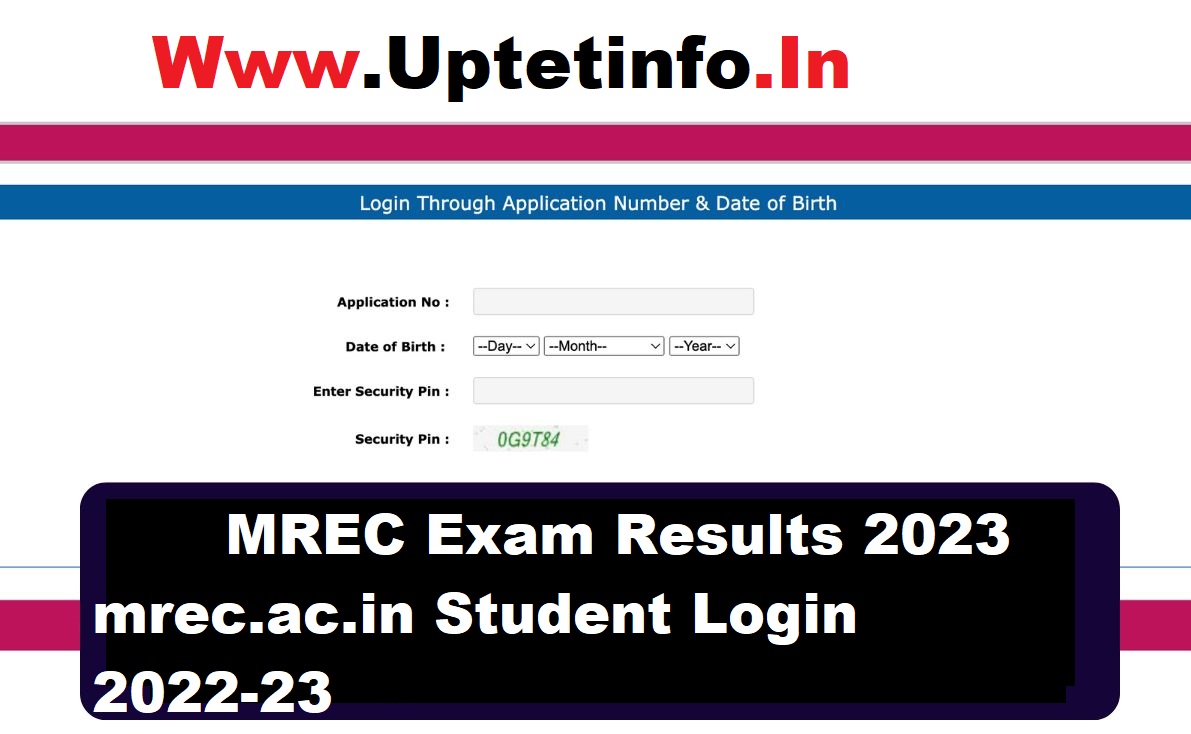 MREC Exam Results 2024 mrec.ac.in Student Login 2024 UPTETINFO