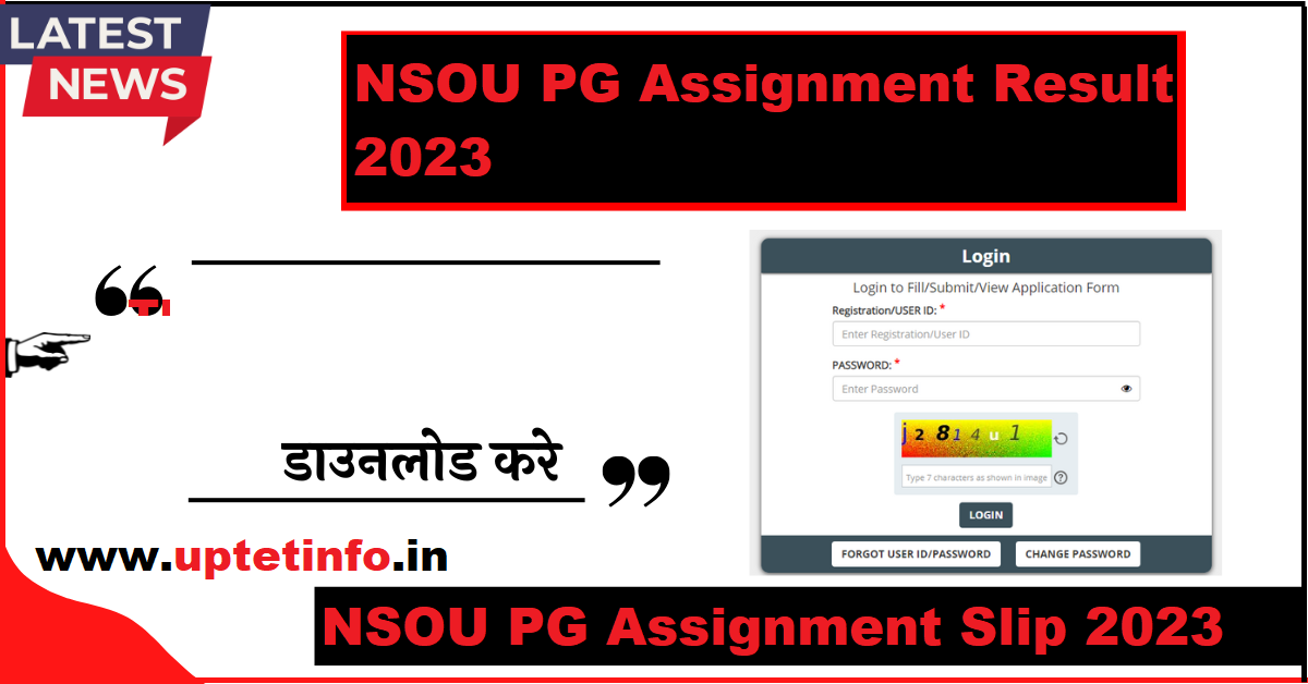 nsou assignment result link