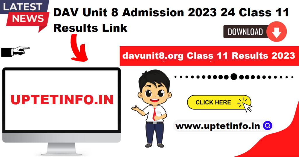 davunit8.org admission Class 11 Results 2023 