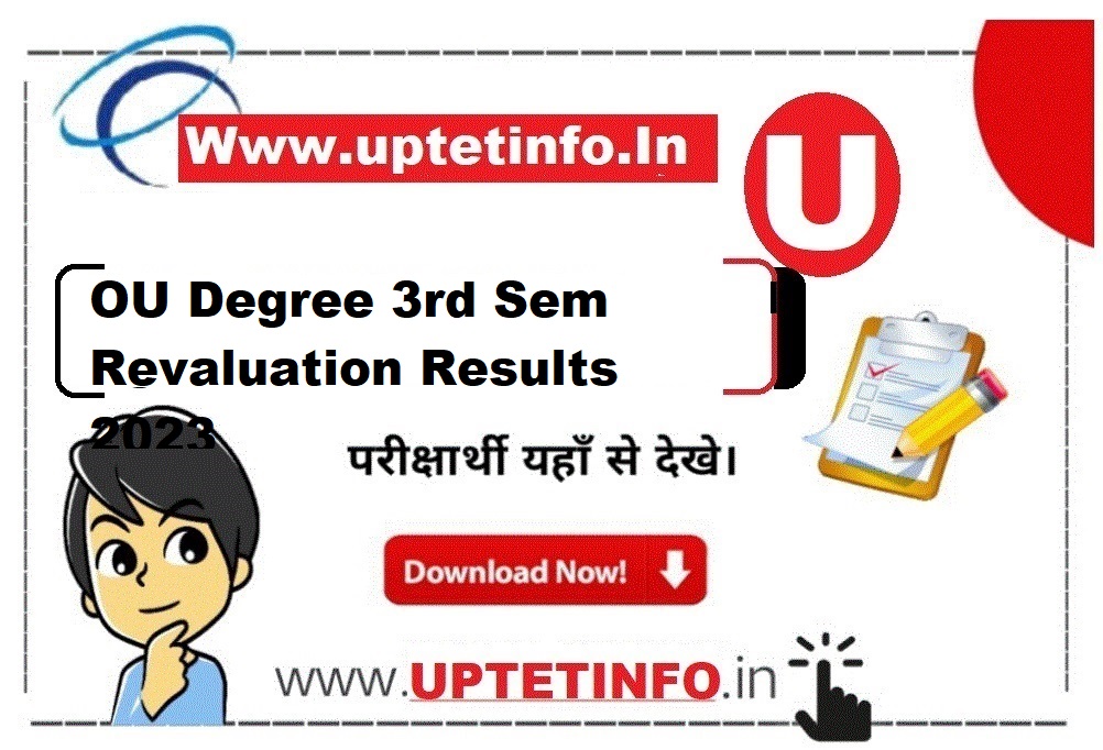 OU Degree 3rd Sem Revaluation Results 2024 Manabadi, www.osmania.ac.in