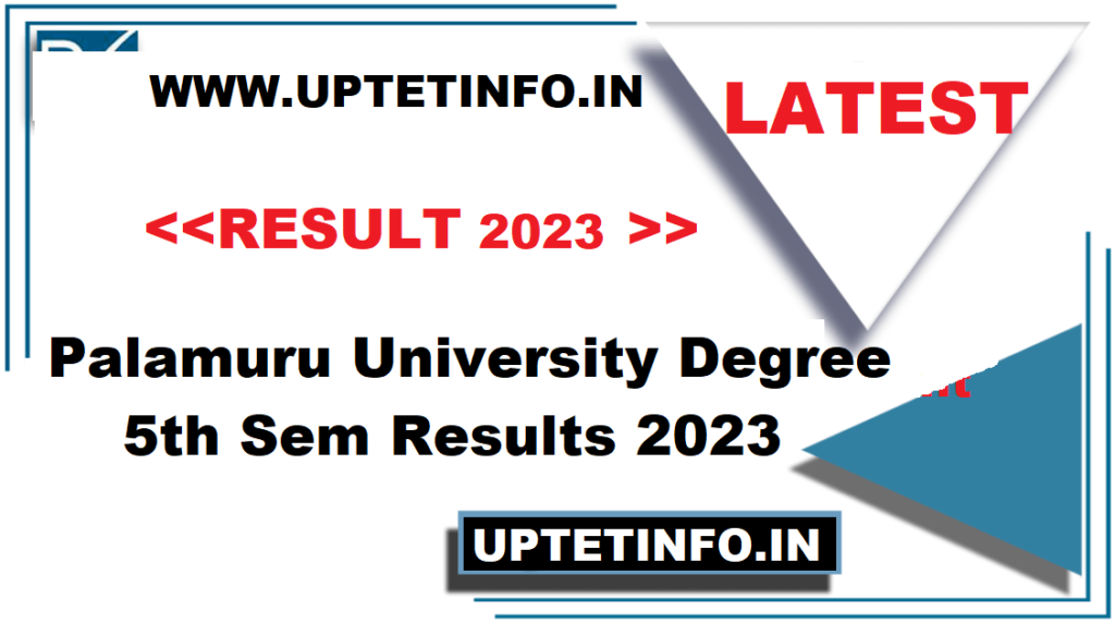 Palamuru University Degree 5th Sem Results 2023 