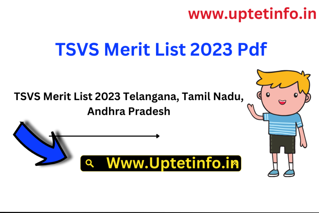 TSVS Merit List 2023 Telangana, Tamil Nadu, Andhra Pradesh