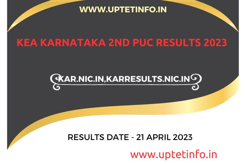 KEA 2nd PUC Results 2023 Karnataka