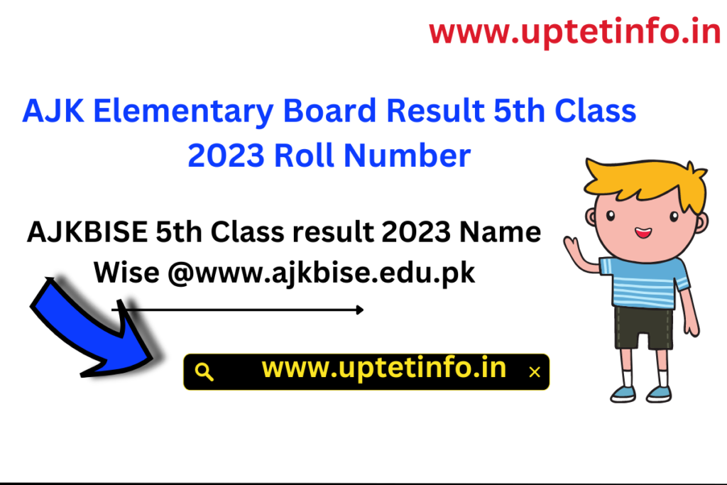 AJKBISE 5th Class result 2023 Name Wise @www.ajkbise.edu.pk