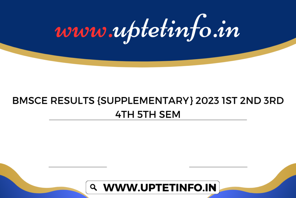 BMSCE Results {Supplementary} 2023