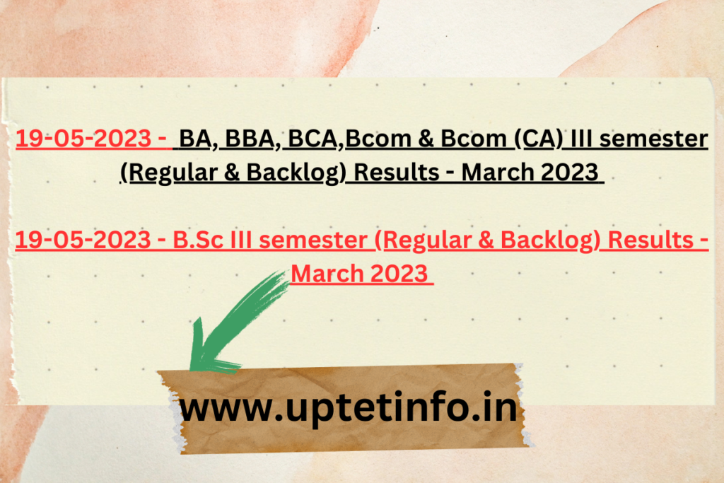 AKNU Results 3rd Sem 2023 Manabadi