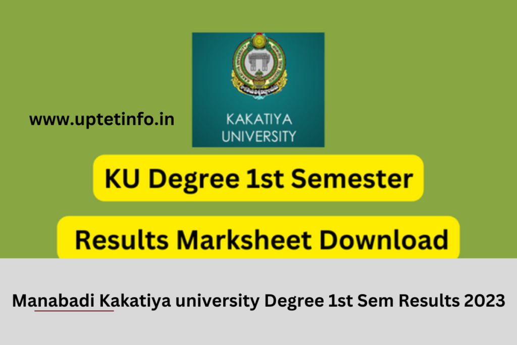 Manabadi Kakatiya university Degree 1st Sem Results 2023 {Link} www