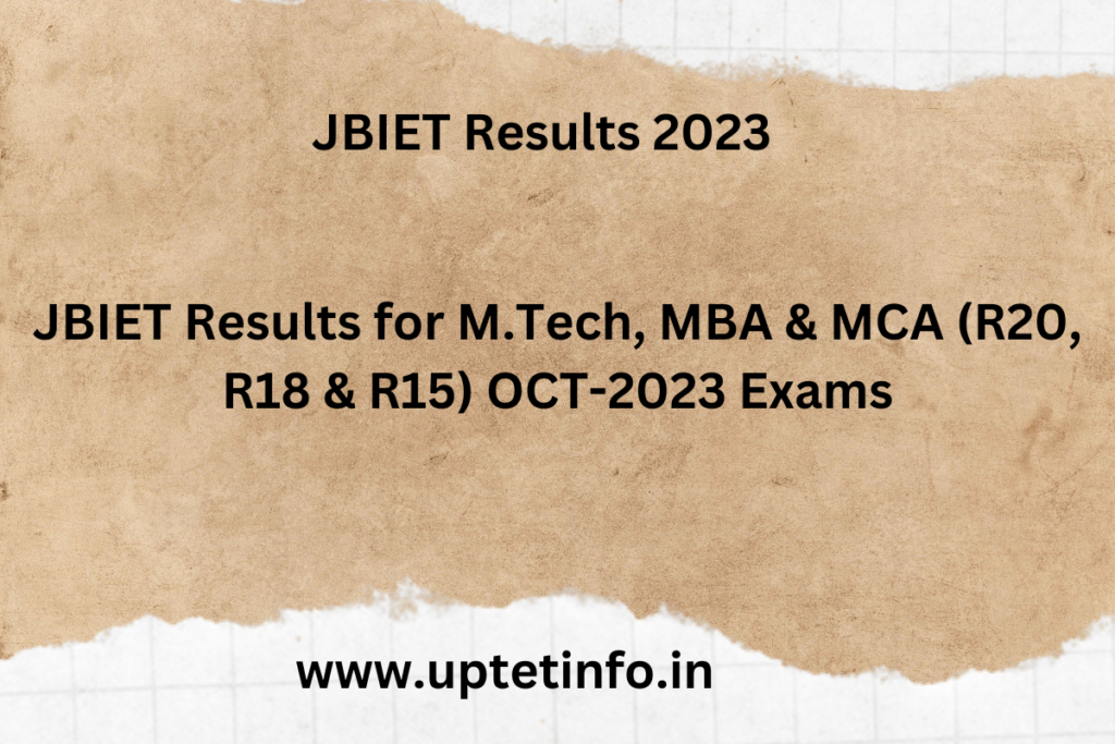 jbiet.edu.in Results 2023