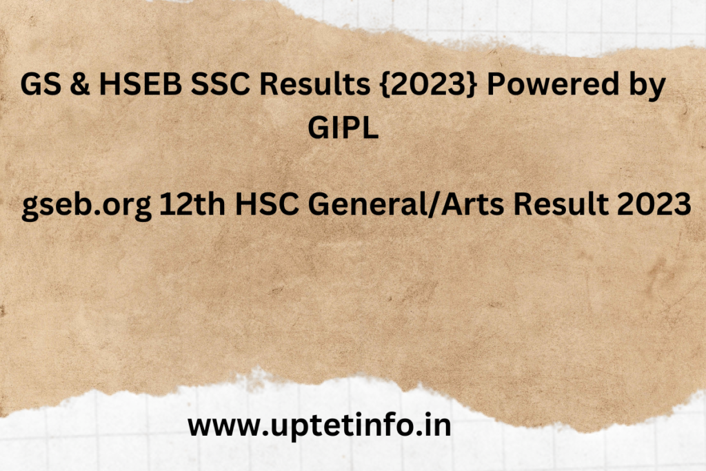 GS & HSEB SSC Results {2023} Powered by GIPL