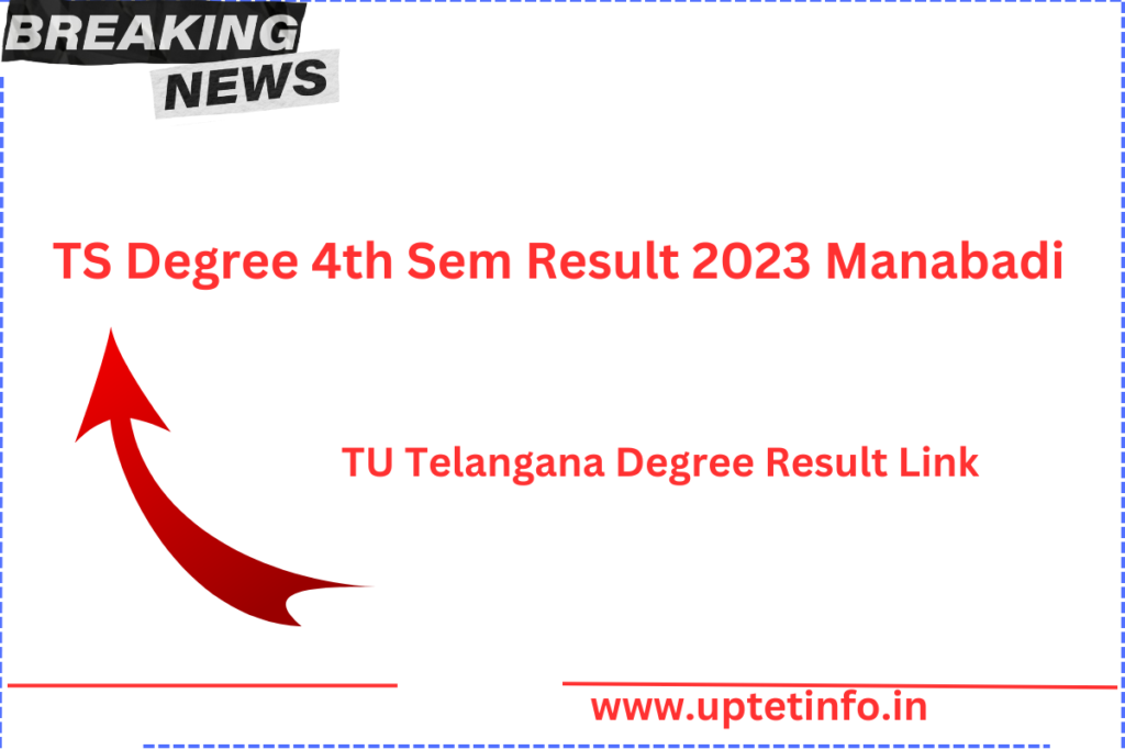 OUT 01: 00PM TS Degree 4th Sem Results 2023 Manabadi, Get the TU