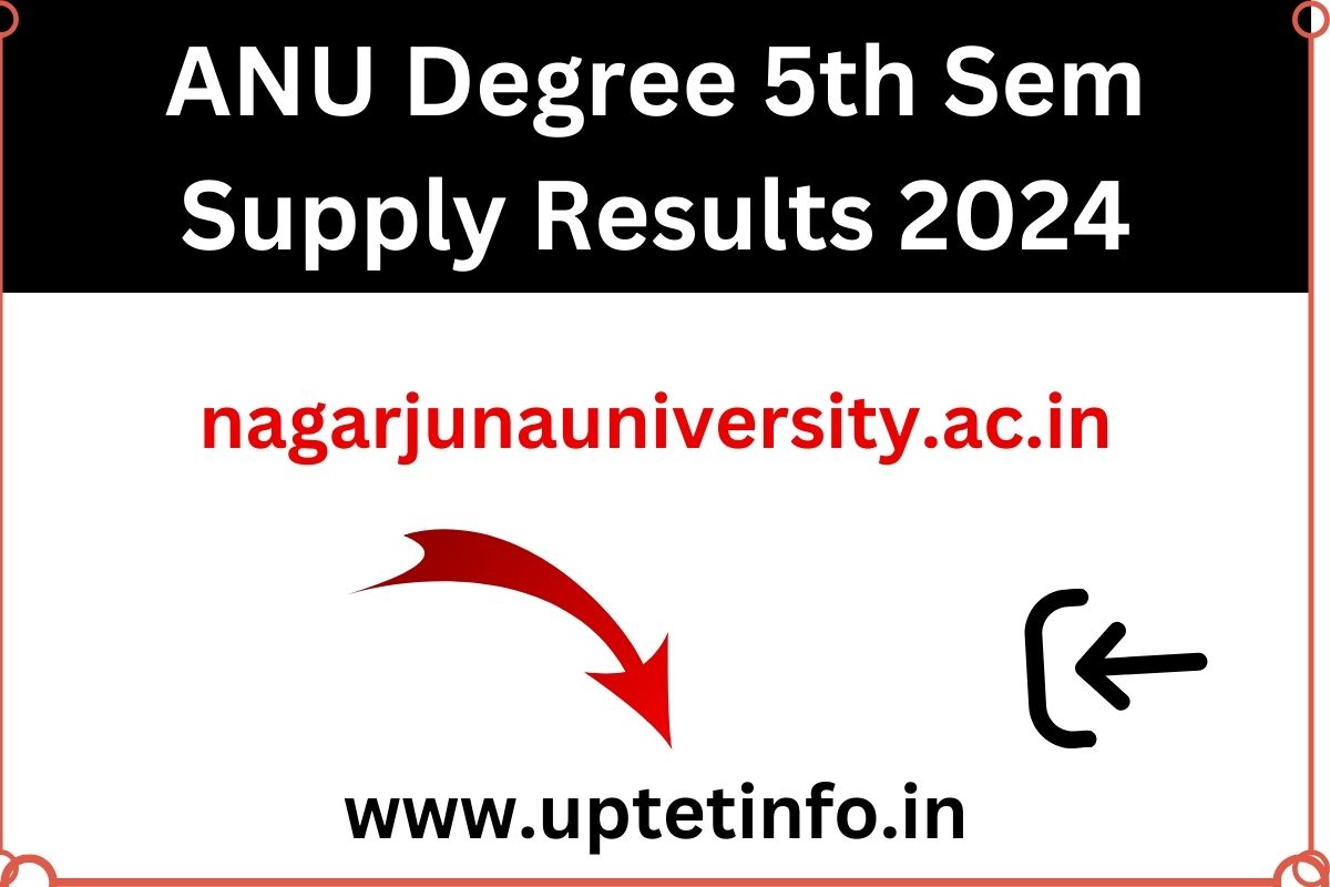 Manabadi ANU Degree 5th Sem Supply Results 2024 [Release Date} Manabadi