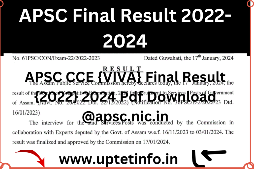 APSC Final Result 2022-2024