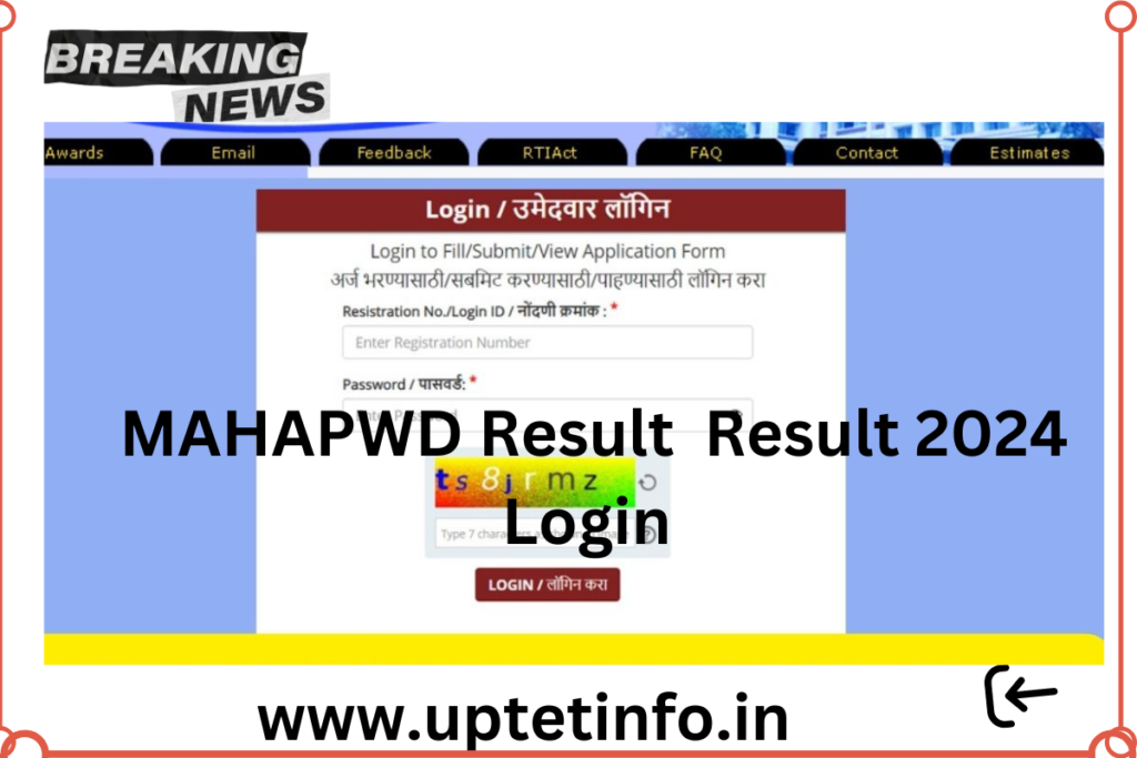 MAHAPWD Result  Result 2024 Login 