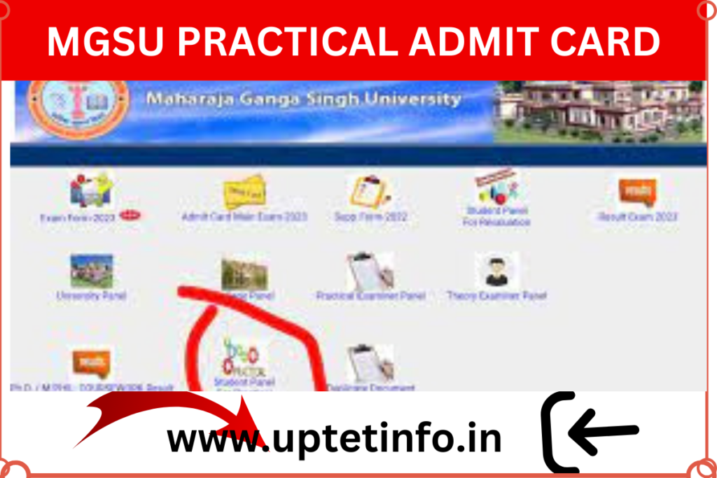 MGSU Practical Admit Card