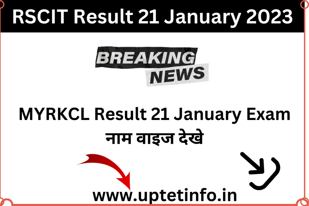 RSCIT Result 21 January 2023