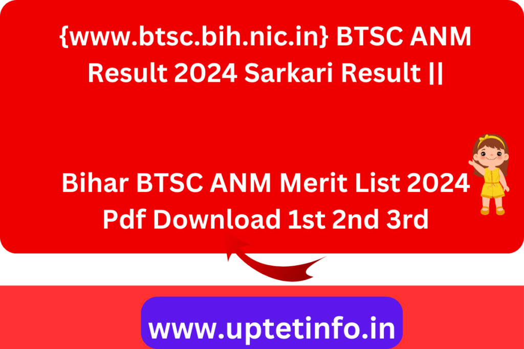 BTSC ANM Result 2024