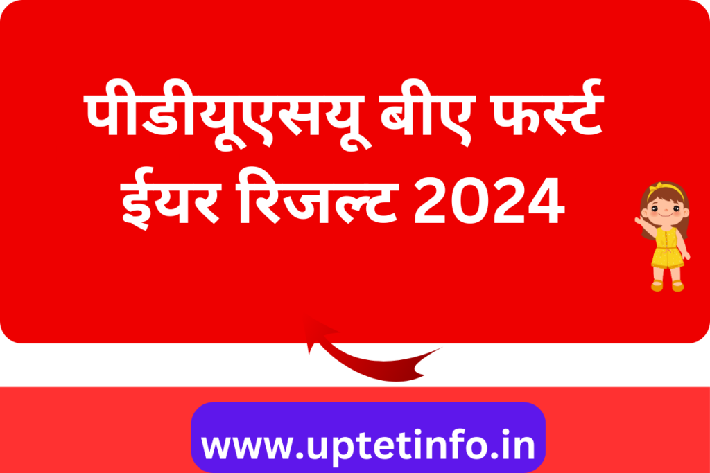 PDUSU BA 1st Year Result 2024