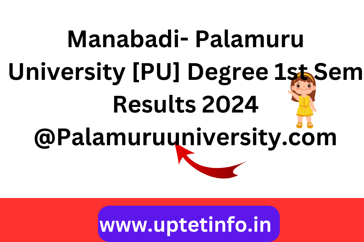 Manabadi Palamuru University [PU] Degree 1st Sem Results 2024