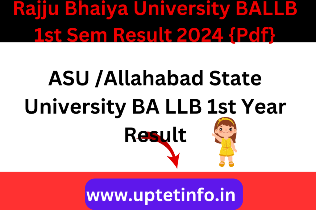 Rajju Bhaiya University BALLB 1st Sem Result 2024