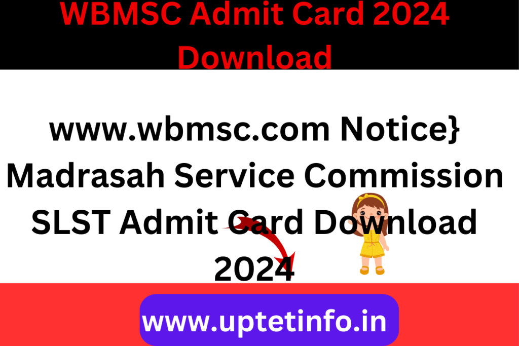 WBMSC Admit Card 2024 Download 