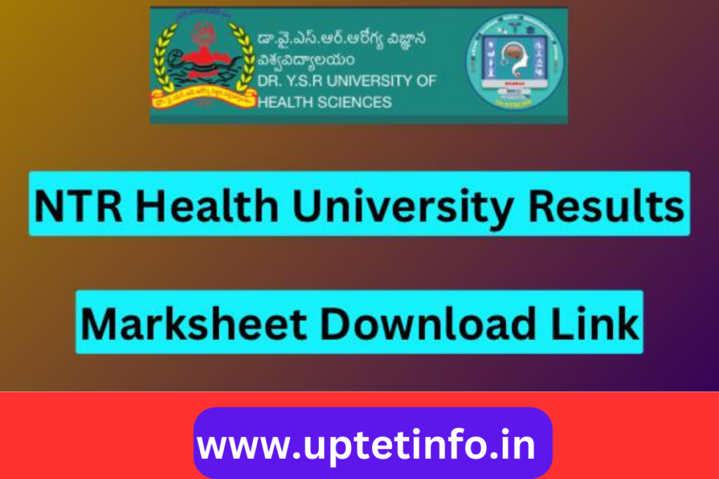 YSR University BSC Nursing Results 2024